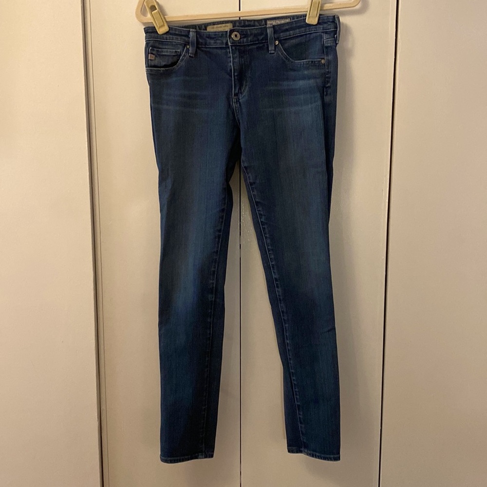 AG Dark Blue Ankle Skinny Jeans